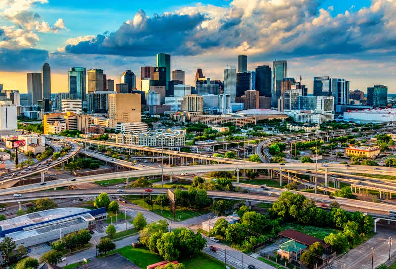 The skyline of Houston, Texas